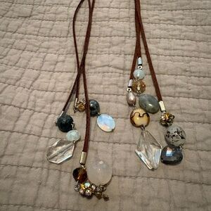 Elegant Brown and Black Necklace